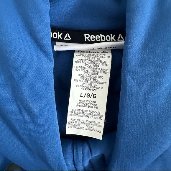 Size L Reebok Women's Royal Blue Getaway Vest - Picture 9 of 9